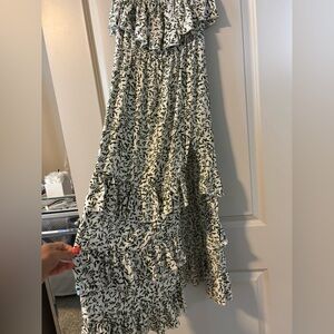 Floral Black and White Women's dresses